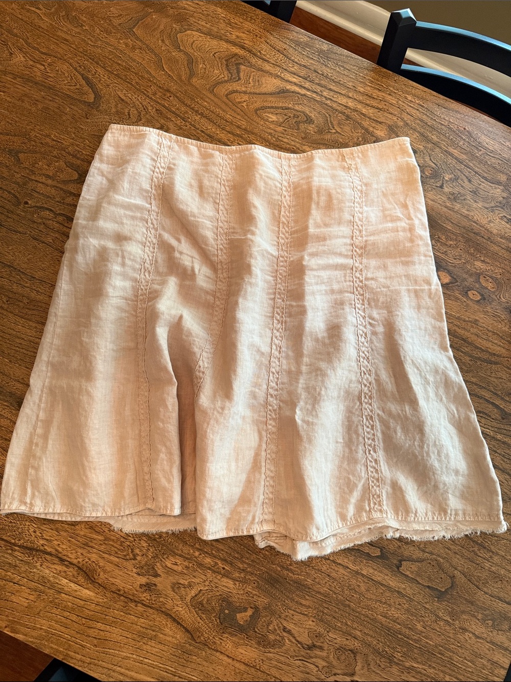 Tommy Bahama Natural Tan Linen Skirt- size 16